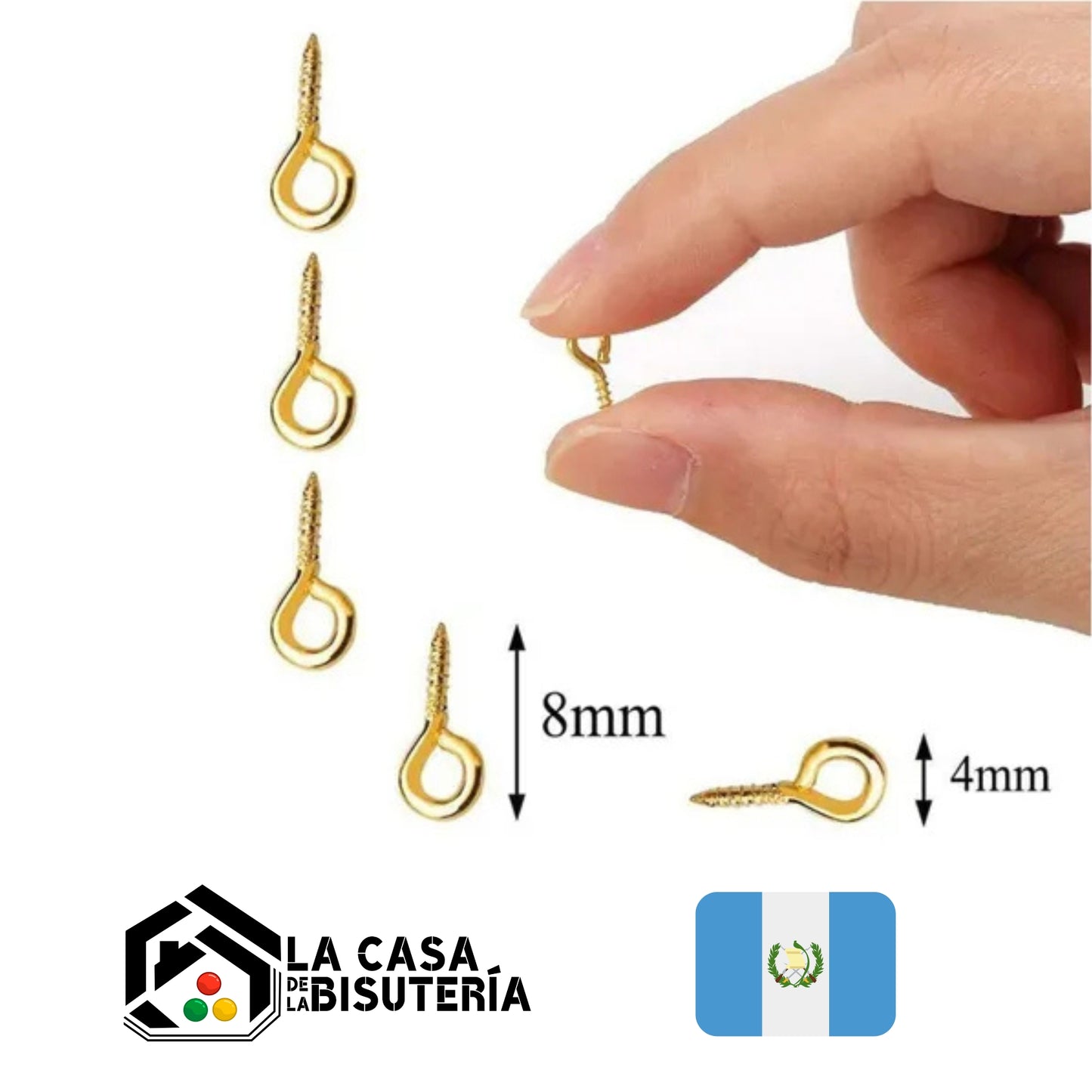 Argollas de llavero con armella