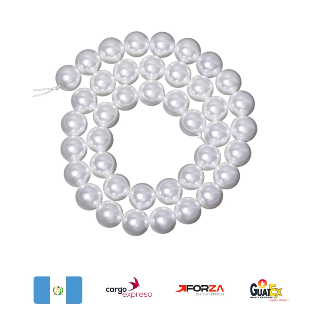 Perla cristal No. 10 blanca