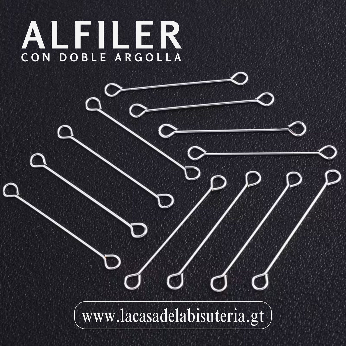 Alfiler con doble argolla