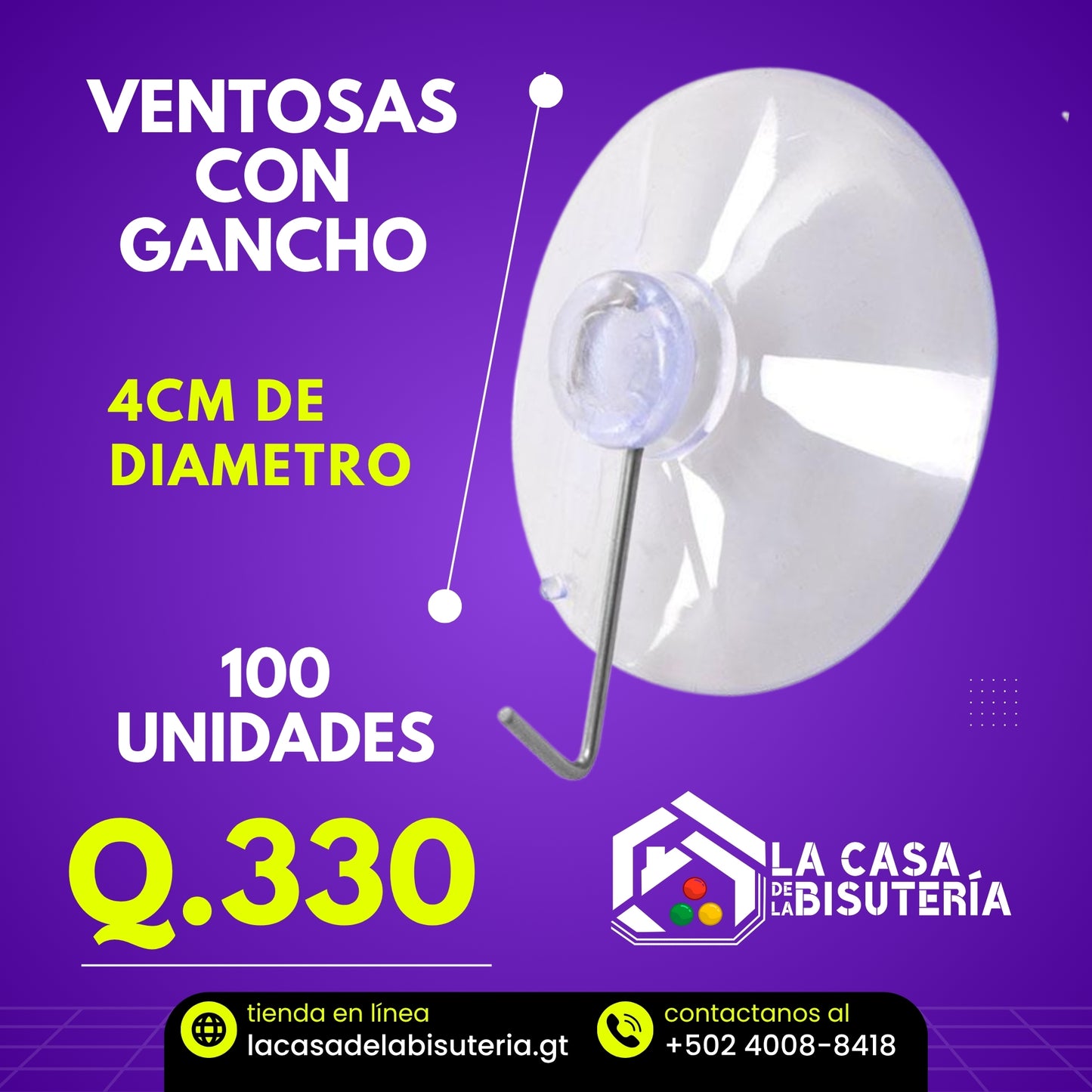Ventosas con gancho