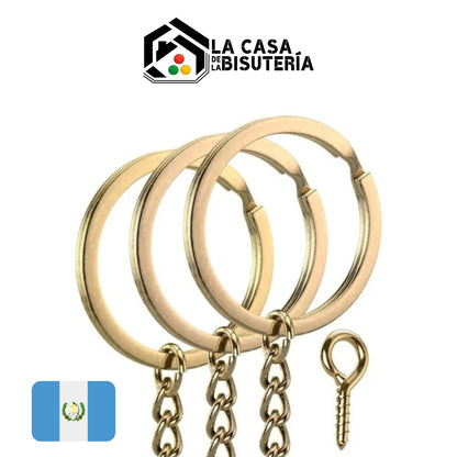 Argollas de llavero con armella