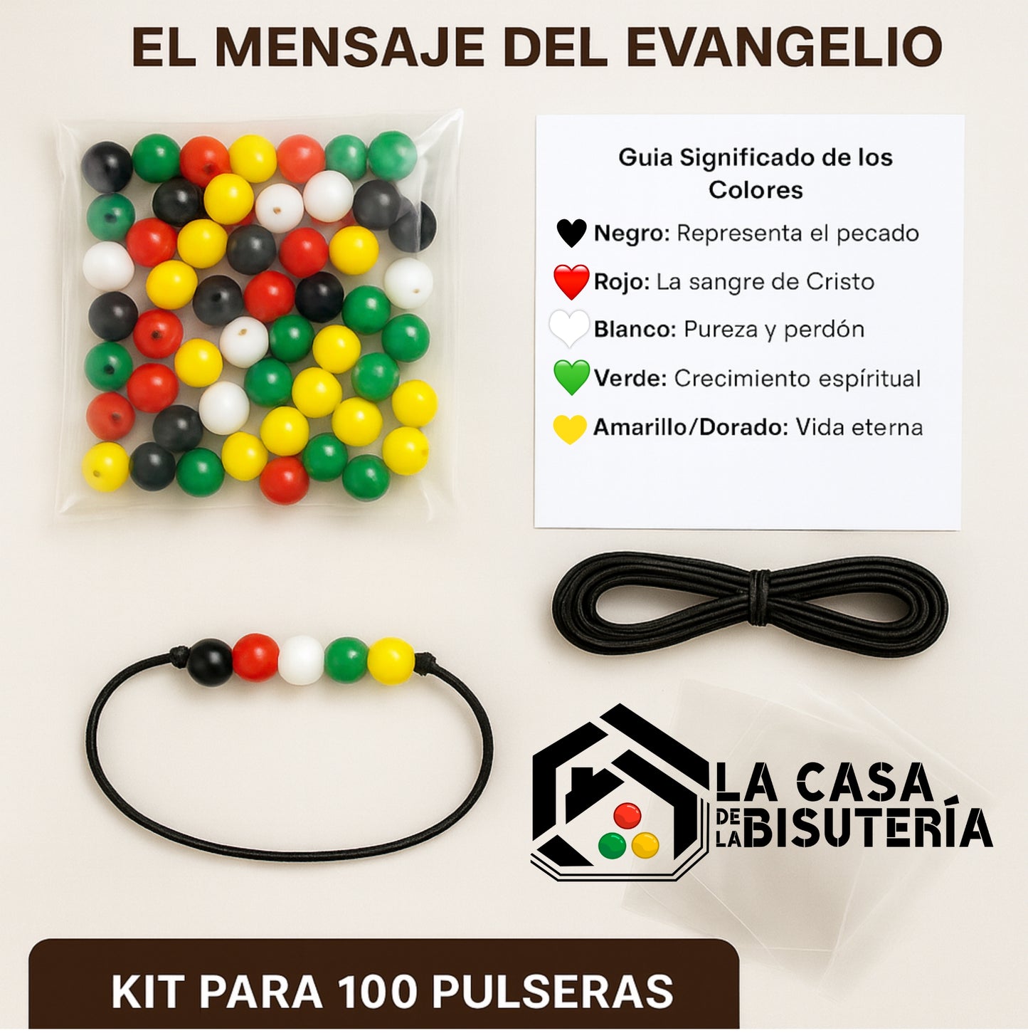 Kit Pulseras Evangelísticas