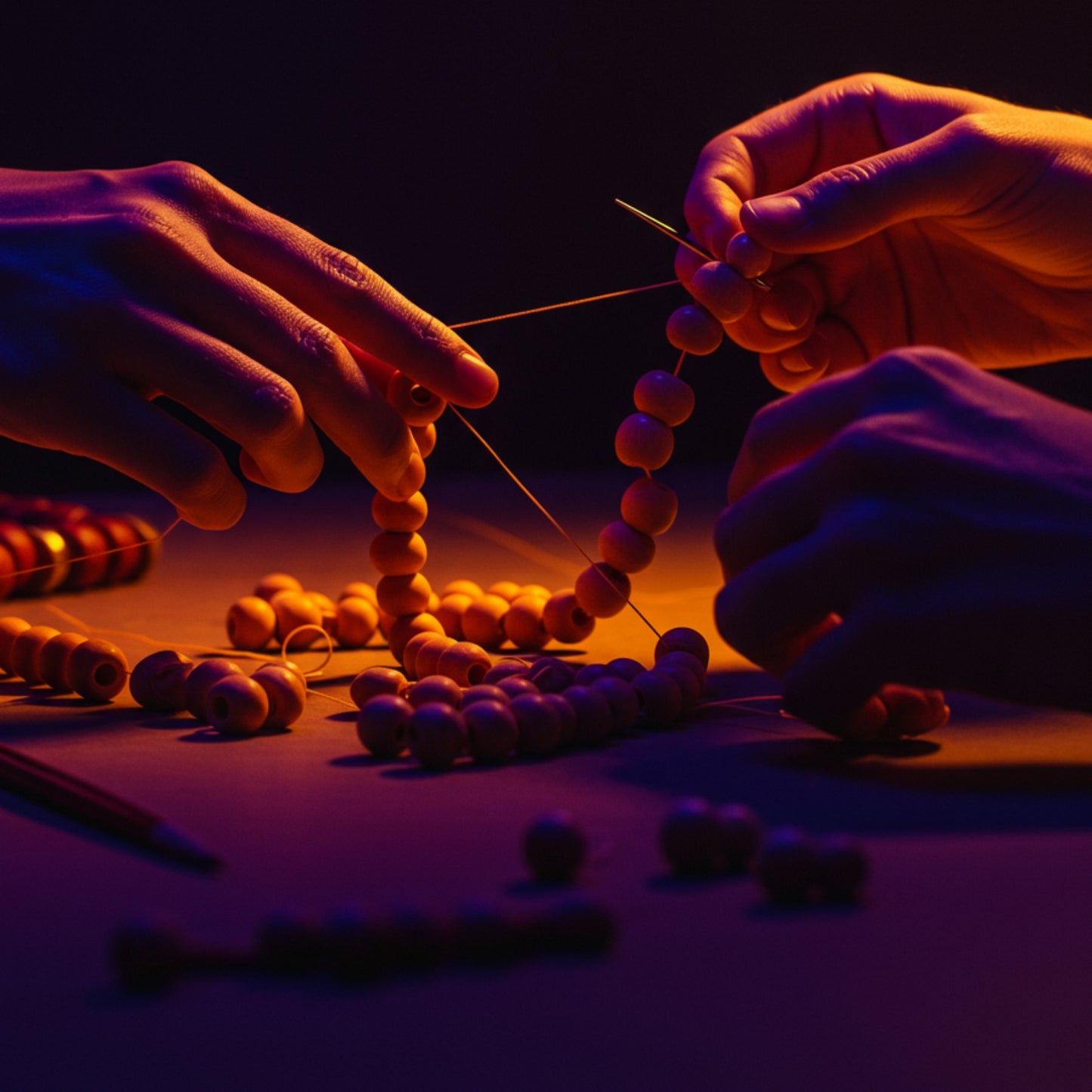 Diseño de Rosarios Artesanales con Tecnica de  Macramé