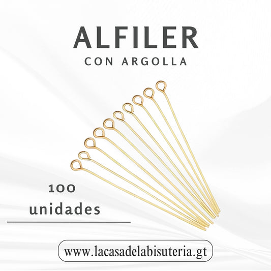 Alfiler con argolla