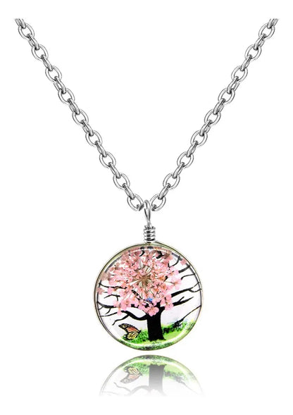 Cadena con dije de naturaleza encapsulada