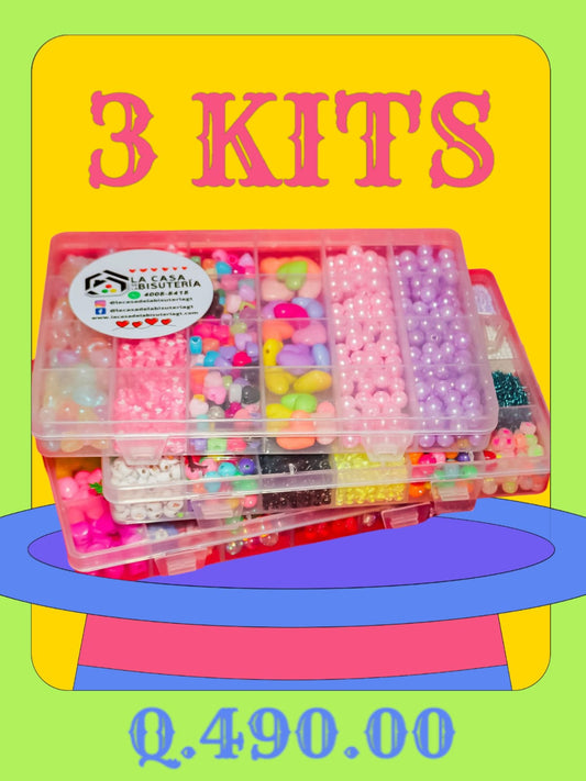 3 kits por Q.490.00