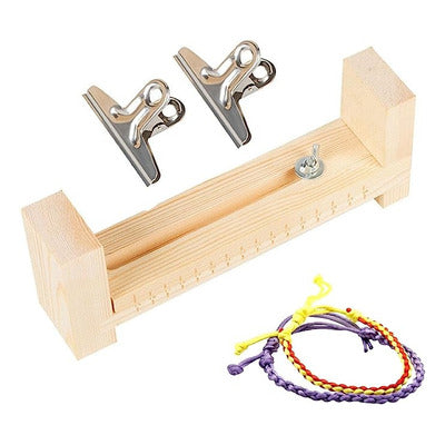 Telar de madera para pulseras