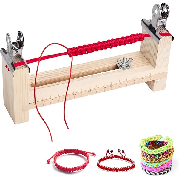 Telar de madera para pulseras